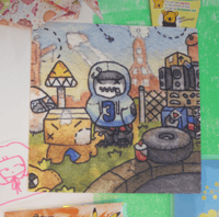 Image 3 of Yung Zipperteeth Print (11 x 11cm)