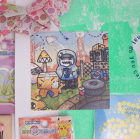 Image 2 of Yung Zipperteeth Print (11 x 11cm)