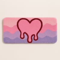 Image 1 of 💗 Melting Heart Keyboard Rug 💗