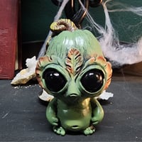 Big Eyed Leaf Man Ornament