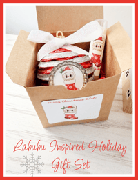 Image 3 of Labubu Inspired Holiday Lip Balm Gift Set 