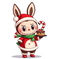 Image 4 of Labubu Inspired Holiday Lip Balm Gift Set 