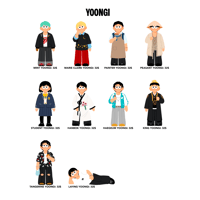 Image 1 of [DECOR] Yoongi Mini 3D figurines (PREORDERS)