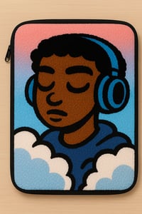 🎧 Head in the Clouds Laptop Cover ☁️