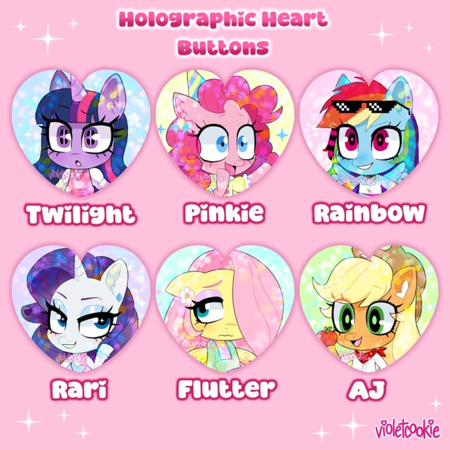 Pony Heart Buttons [SERIES 1]