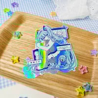 Hello Hello Hello ✿ Miku Holographic Sticker