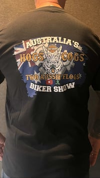 Image 1 of T-Shirt - Hog's, Cogs and Two Aussie Flogs 