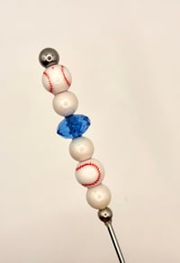 Image 1 of Baseball Diamond Skull Cigar Pick