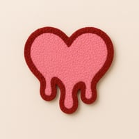 💗 Melting Heart Coaster  Rug 💗