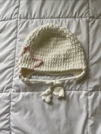 Image 2 of chunky star earflap hat