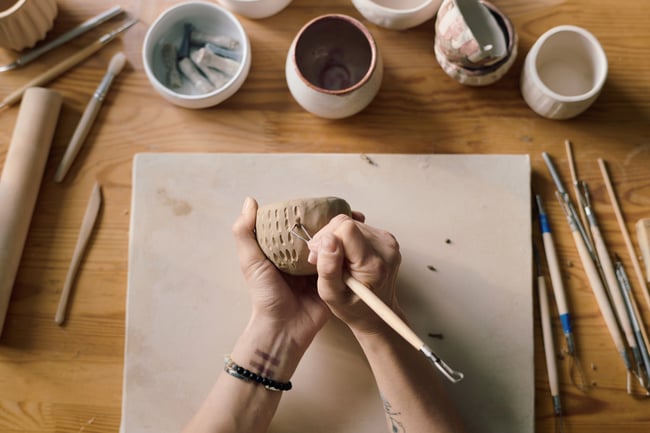 October 2025 daytime hand-building pottery class