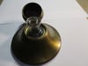 #204-CIVIL WAR SALE: RARE & UNUSUAL BRASS DESK PIECE WITH GLASS INK WELL INSIDE