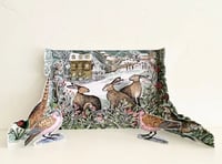 Image 1 of Calendrier de l'Avent lièvres et oiseaux