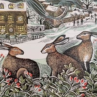 Image 9 of Calendrier de l'Avent lièvres et oiseaux