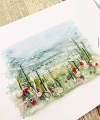 Image 1 of ONLINE Feb 27th 11.30pm  Mixed Media Embroidery Meadow Workshop