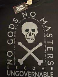 Image 4 of No Gods No Masters anarchist t-shirt