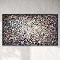 Image 1 of ’Earthed 22’ - 90x150cm, Framed in BLACK