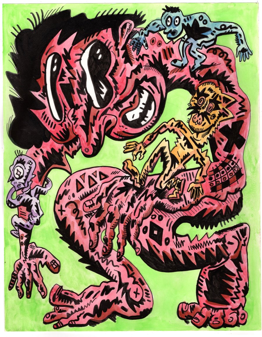 Image of SOME GUYS original art