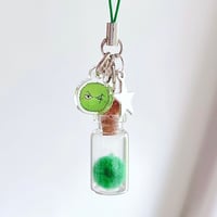 Image 2 of Marimo in a Bottle Mini Charm