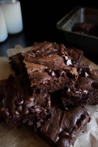 Double chocolate brownie