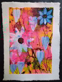 Sean Worrall - Autumn (No.2) - Acrylic, ink on A6 handmade 150gms cotton rag paper -