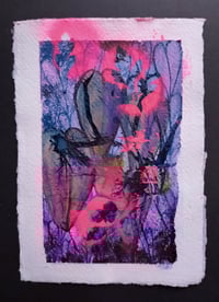 Sean Worrall - Autumn (No.5) - Acrylic, ink on A6 handmade 150gms cotton rag paper - Sept 2025