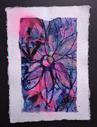 Sean Worrall - Autumn (No.6) - Acrylic, ink on A6 handmade 150gms cotton rag paper - Sept 2025