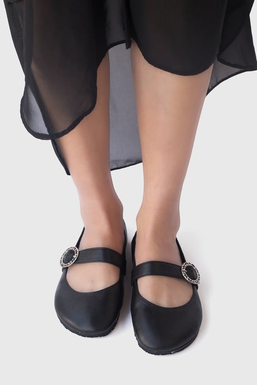 Image of Prism Mary Janes in Matte Black