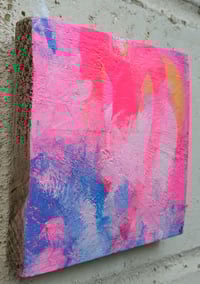 Image 4 of Sean Worrall - Come Back? (August 2025) Acrylic on found wood, 14x14x2cm