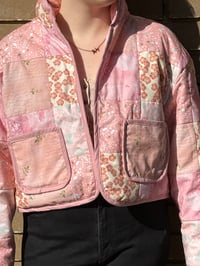 Image 3 of Light Pink Quilted Jacket