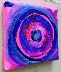 Image 4 of Sean Worrall - Ten:1130 (Paid) - 13th Sept 2025 - 10x10cm, acrylic, gloss varnish on canvas