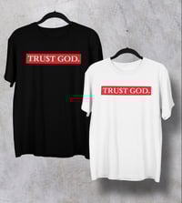 Image 1 of TRUST GOD TEE BLACK /WHITE 