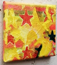 Image 2 of Sean Worrall - Ten:1003 (Calling Up) – 24th May 2023 –  Acrylic on canvas, 10x10cm