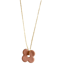 Image 3 of Joia - collier fleur cuir  - palette classique