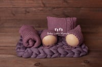 Image 1 of Knitted purple set
