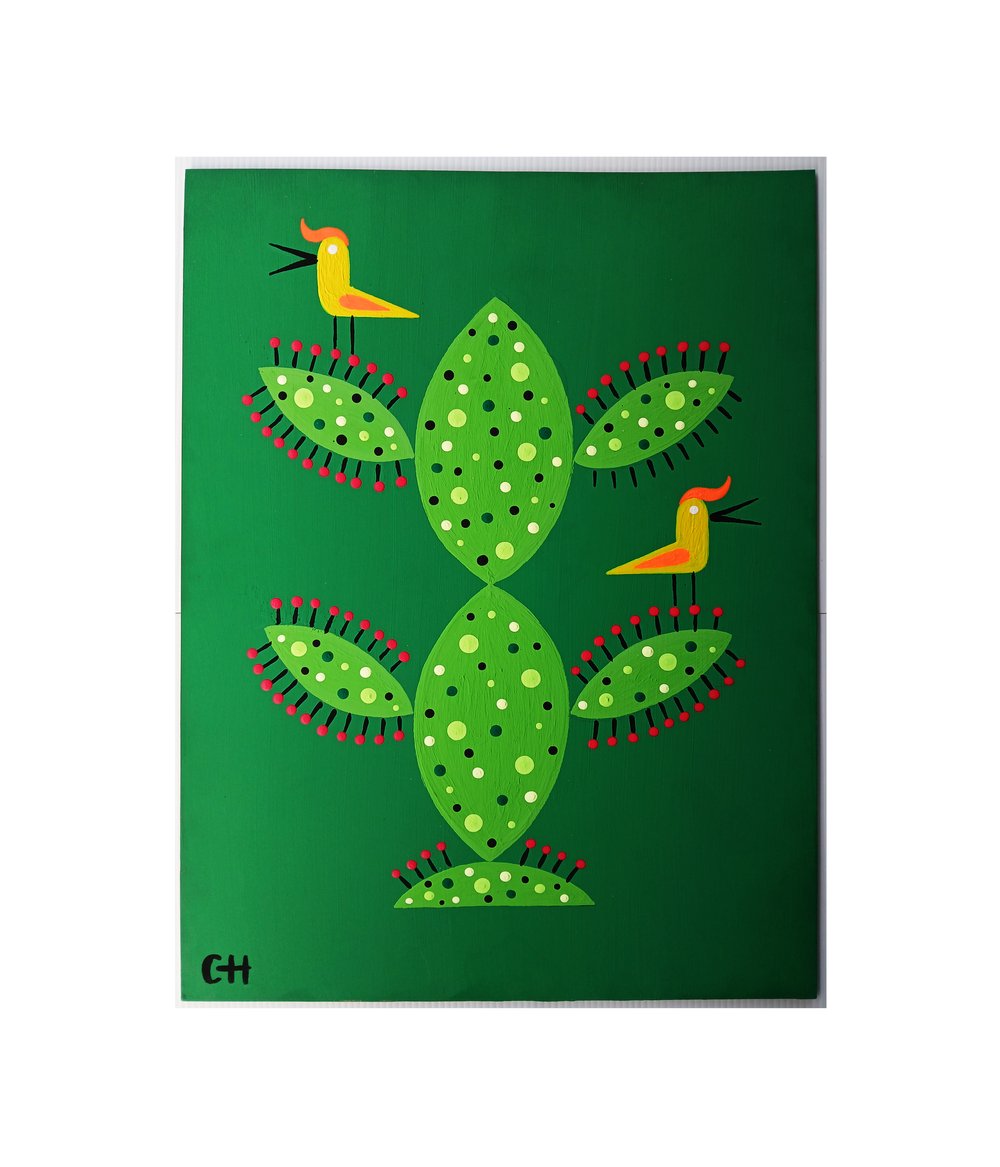 Image of SONGBIRD CACTUS IN BLOOM FOR YOU & I