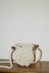 herbal knitted pouch