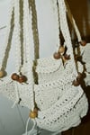 herbal knitted pouch