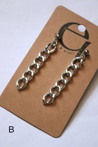 Image 3 of (recycelte) ketten ohrringe 