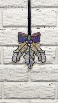 Image 4 of Holly Suncatcher - Dichroic Vibrant