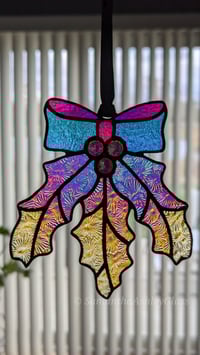 Image 3 of Holly Suncatcher - Dichroic Vibrant