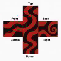 Image 2 of 🔥Wave Line Heat  Cube Rug🔥