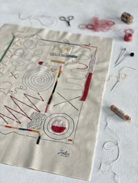 Image 2 of Abstract Doodle Cloth 