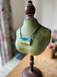 Image 2 of Mini Landscape Hand Embroidered Amulet