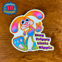 Image 1 of Stay Trippy Little Hippie Vinyl Sticker