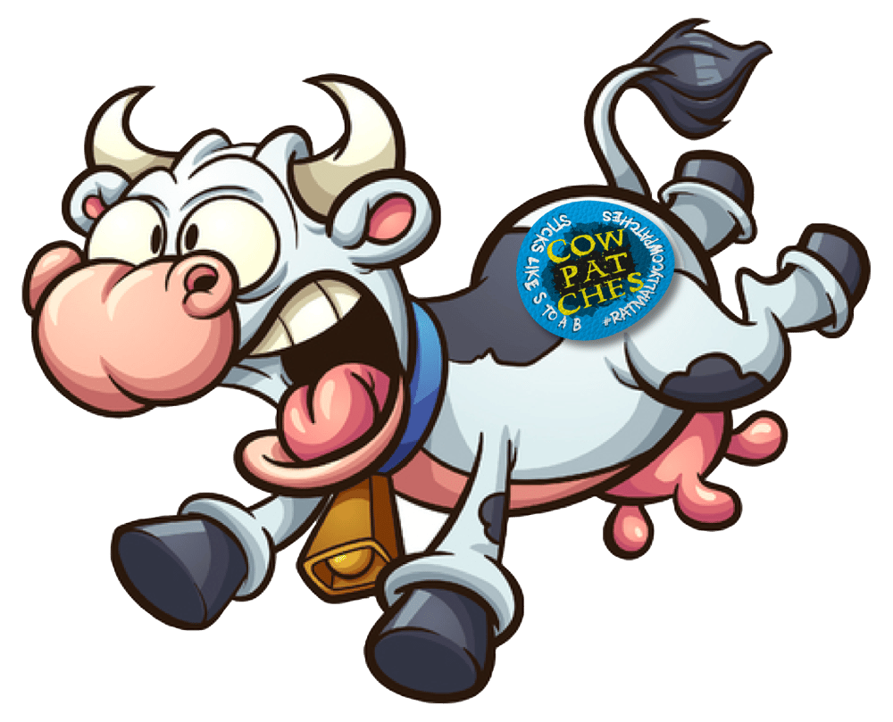 Image of Cow Patches. Race Leather sticker patches.