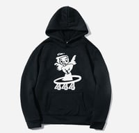 ANGEL NUMBER HOODIE BLACK/WHITE