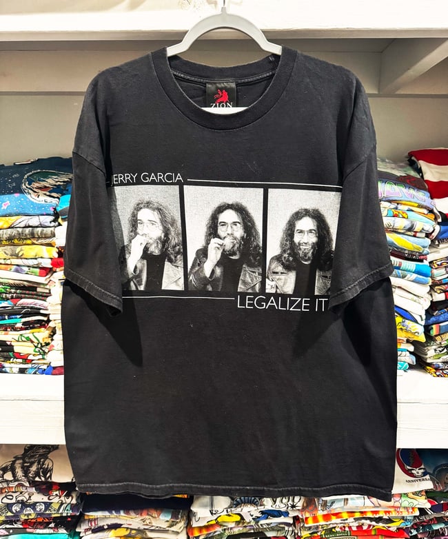 Jerry Garcia 90s Legalize It T-Shirt - Size XL