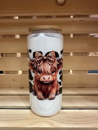 Highland Cow Milk Snow Globe Tumbler