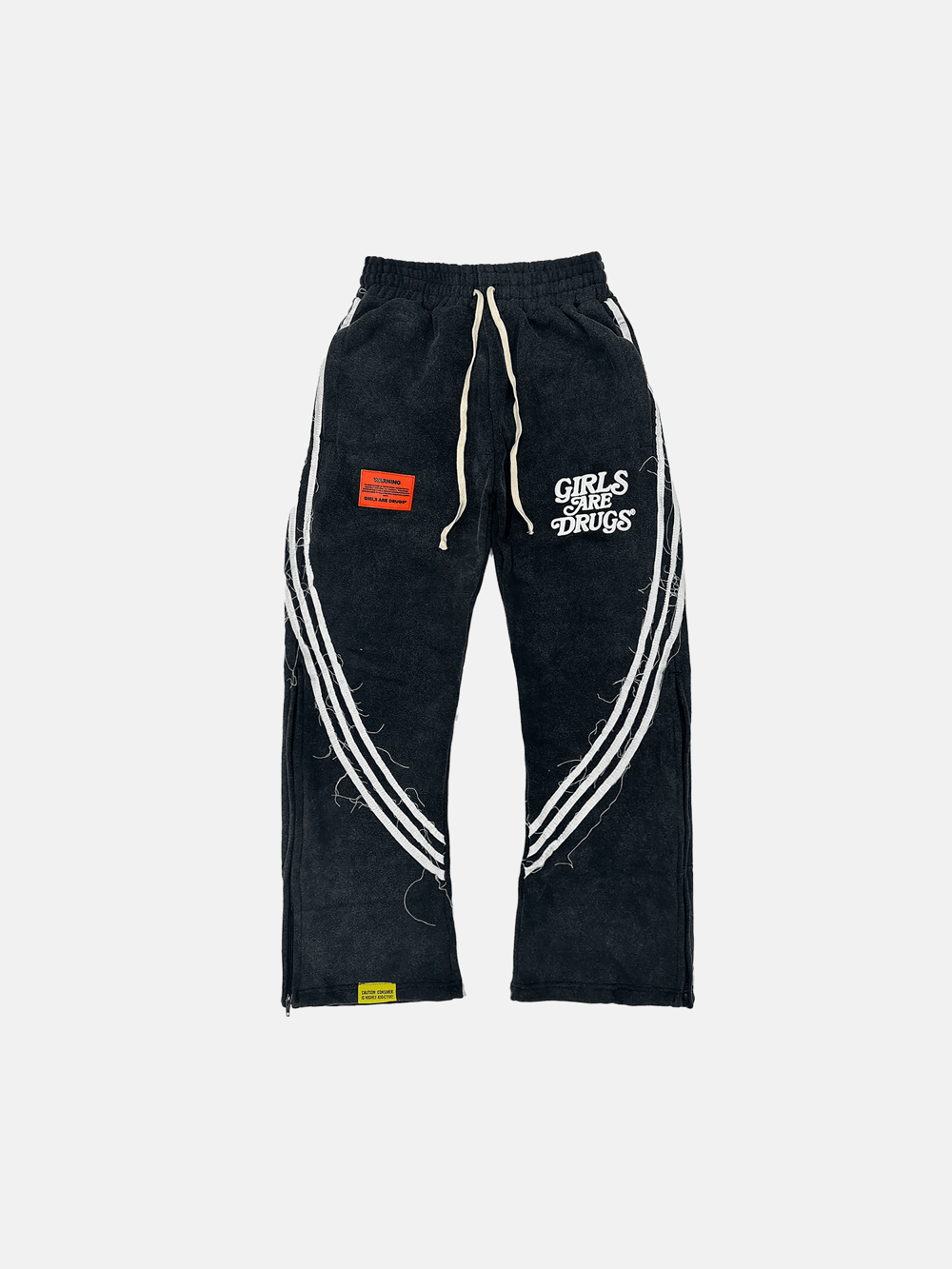 Image of GIRLS ARE DRUGS® VINTAGE ACID WASHED JOGGERS - BLACK